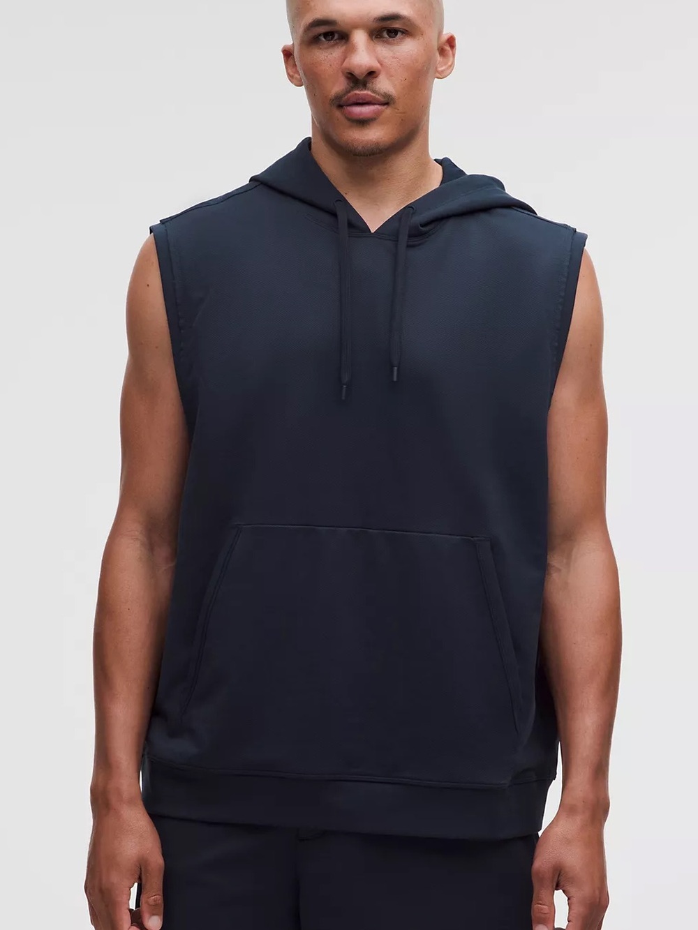 040• lululemon Warm up Sleeveless Gym Hoodie• True Navy
